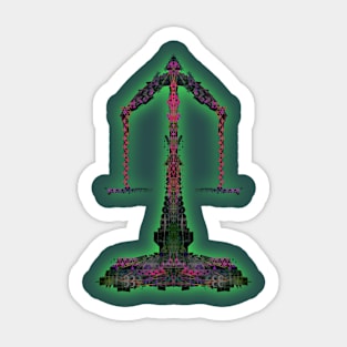 Libra 4c Jade Sticker